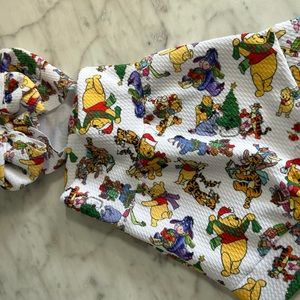 Winnie the Pooh Christmas baby Bummies for nb/0-3 months!
